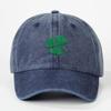 Spring/Summer Korean Style Clover Embroidery Baseball Cap - Sun Protection Duckbill Hat with Wide Brim