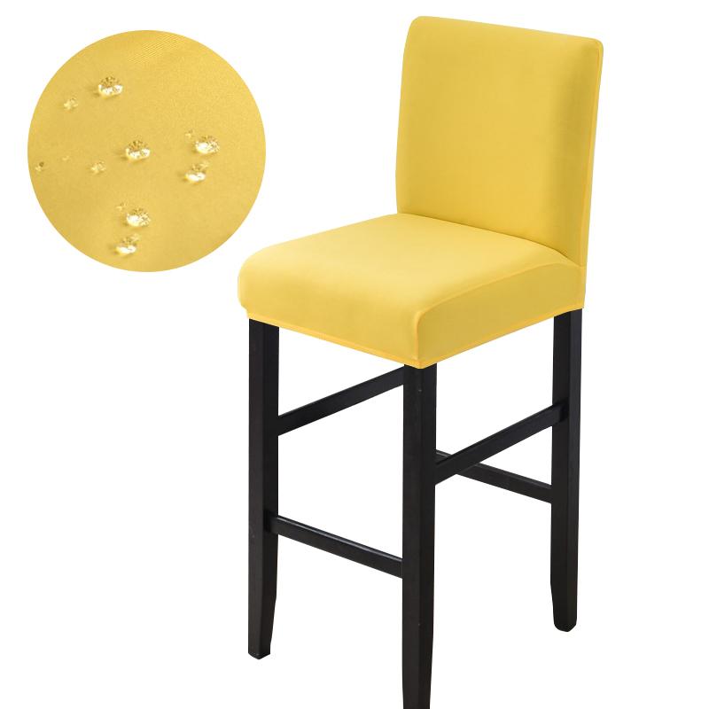 Vodotěsné Potahy na židle s krátkým opěradlem Potahy na jídelní židle Pružné Jednobarevné Potah na barovou židli Odnímatelný Chránič židle