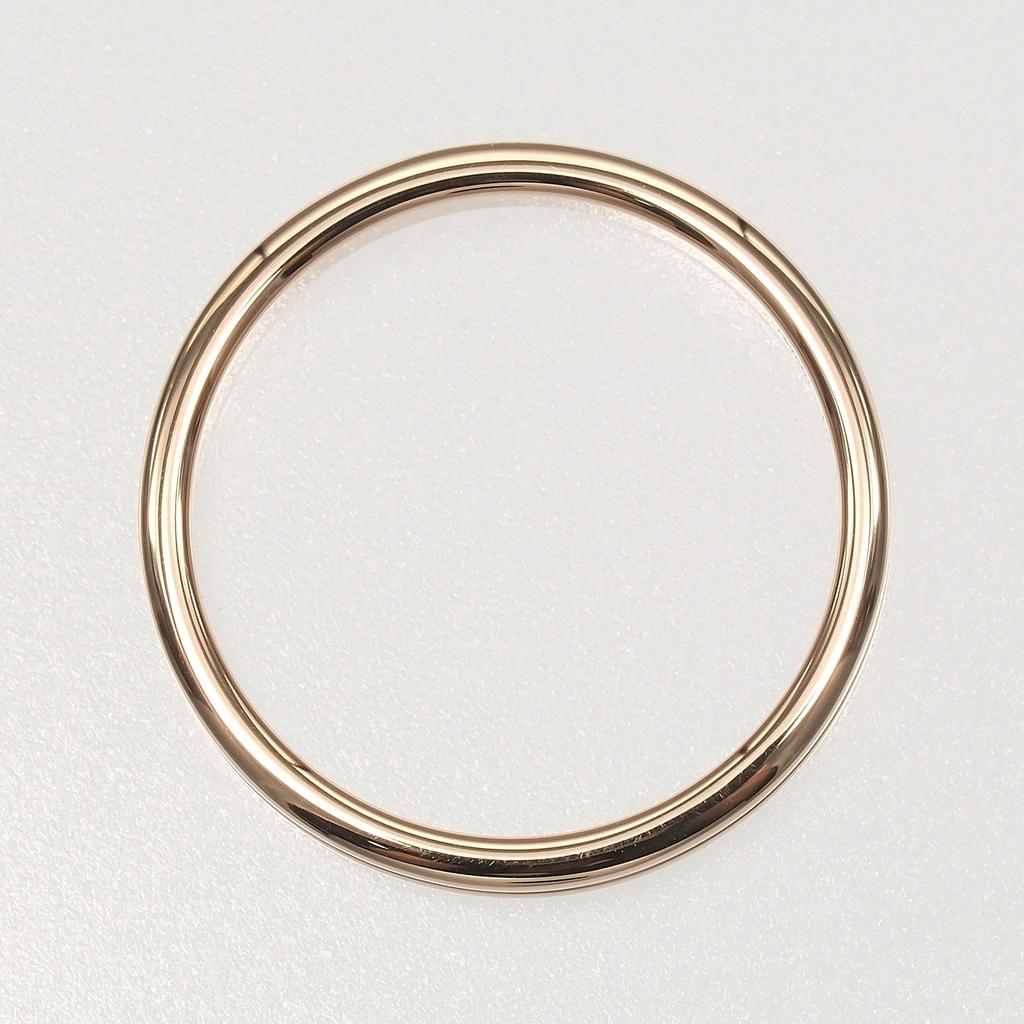 Boucheron Godron Ring K18 Pink Gold #6.8(US Size) 3.61g Women Used
