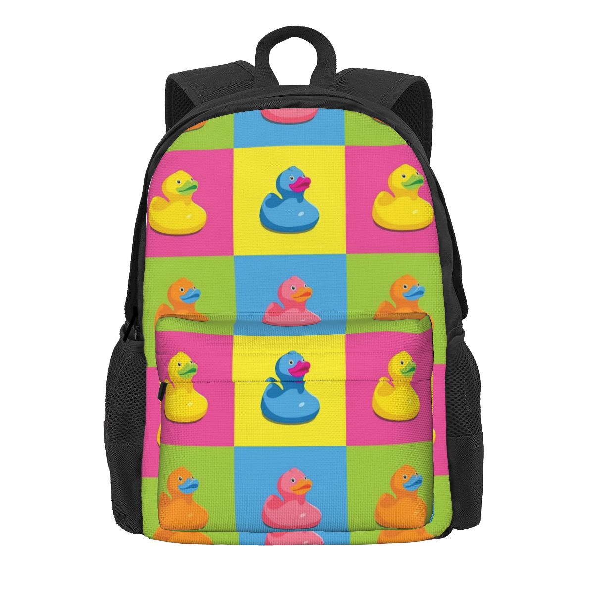 Veel Eenden Rugzak Dierlijke Print Mannen Polyester Reizen Rugzakken Grote Kawaii Middelbare School Tassen Rugzak 36x32x10cm