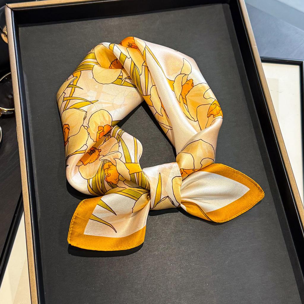 100% Mulberry Silk Scarf Women Shawls Wraps Foulard Scarves Pashmina Neckerchief Female Hijab Bandana Luxury Fashion bufanda