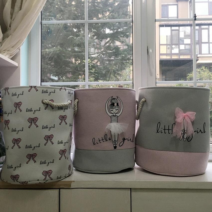 Niedlicher Druck-Desktop-Box aus Baumwolle und Leinen, Kosmetik-Aufbewahrungsbox, Organizer, Kleinigkeiten, Aufbewahrungsbox, Korb