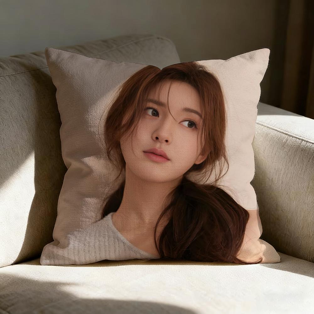 Rosy Zhao Actor Pillow Case Linen Pillow Covers Cover For Couch Living Room Bench Patio Floor Linen Home Decor
