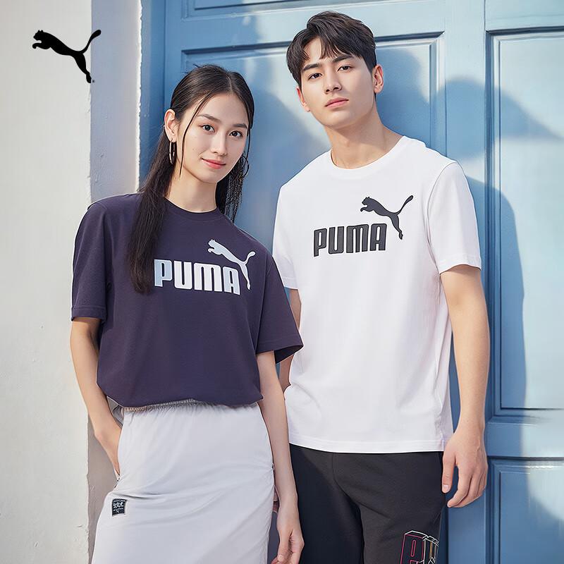 PUMA Unisex Relaxed Fit Cotton T-Shirt 688958 S