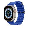 Silikonový řemínek YurKem Ocean pro Apple Watch 49 mm, 45 mm, 44 mm, 40 mm, 41 mm, 42 mm, 38 mm, pro iWatch Ultra řady 8, 7, 6, 5, 4, 3, SE