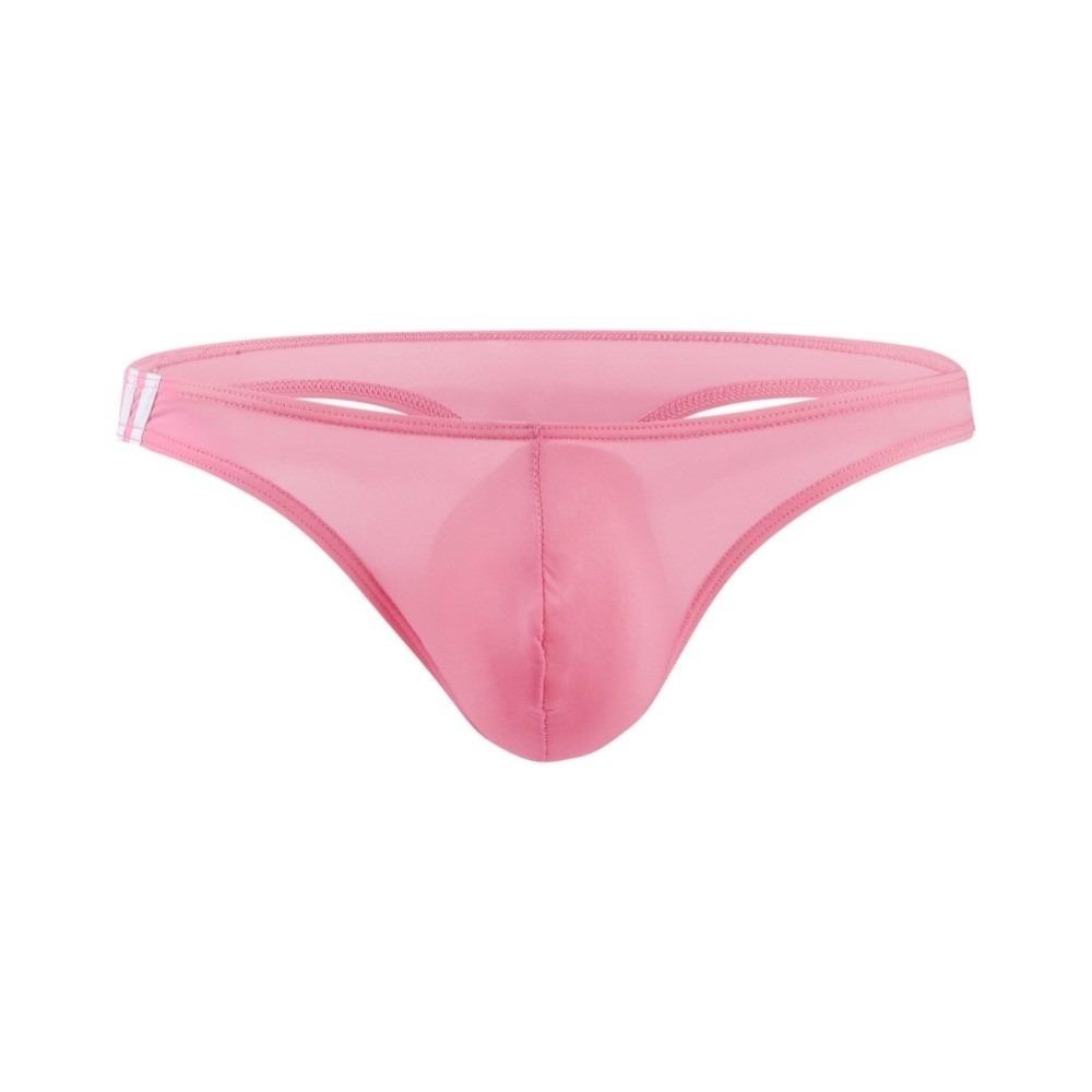 Low Rise Ice Silk Underpants See-through Bikini Briefs Simple Men's Thong  Male