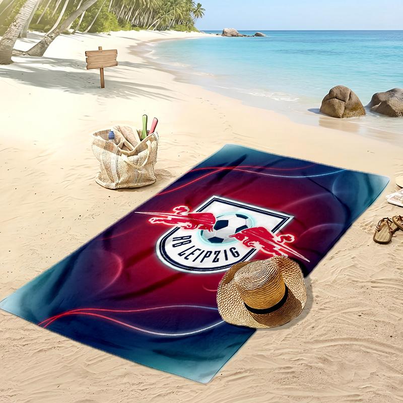 RB Leipzig Football Print Beach Towel, Large Soft Quick Dry Towel for Beach Camping Swimming