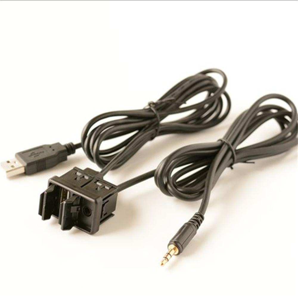 Car Dash Mount Aux USB Port Panel