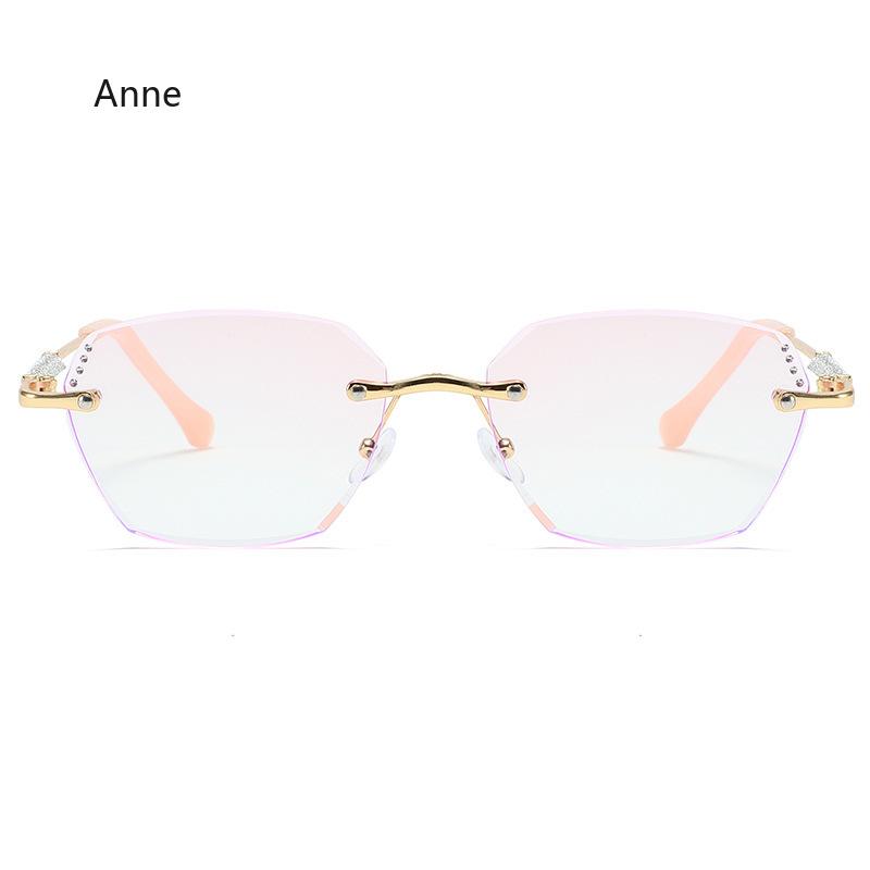 New Fashion Diamond Cut Reading Glasses Anti Blue Light Presbyopia Eyeglasses Vintage Transparent Prescription Eyewear 0 To +4.0