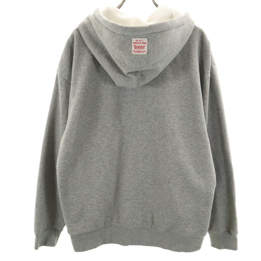 Levi's Long Sleeve Zip Hoodie S Gray Men's Used