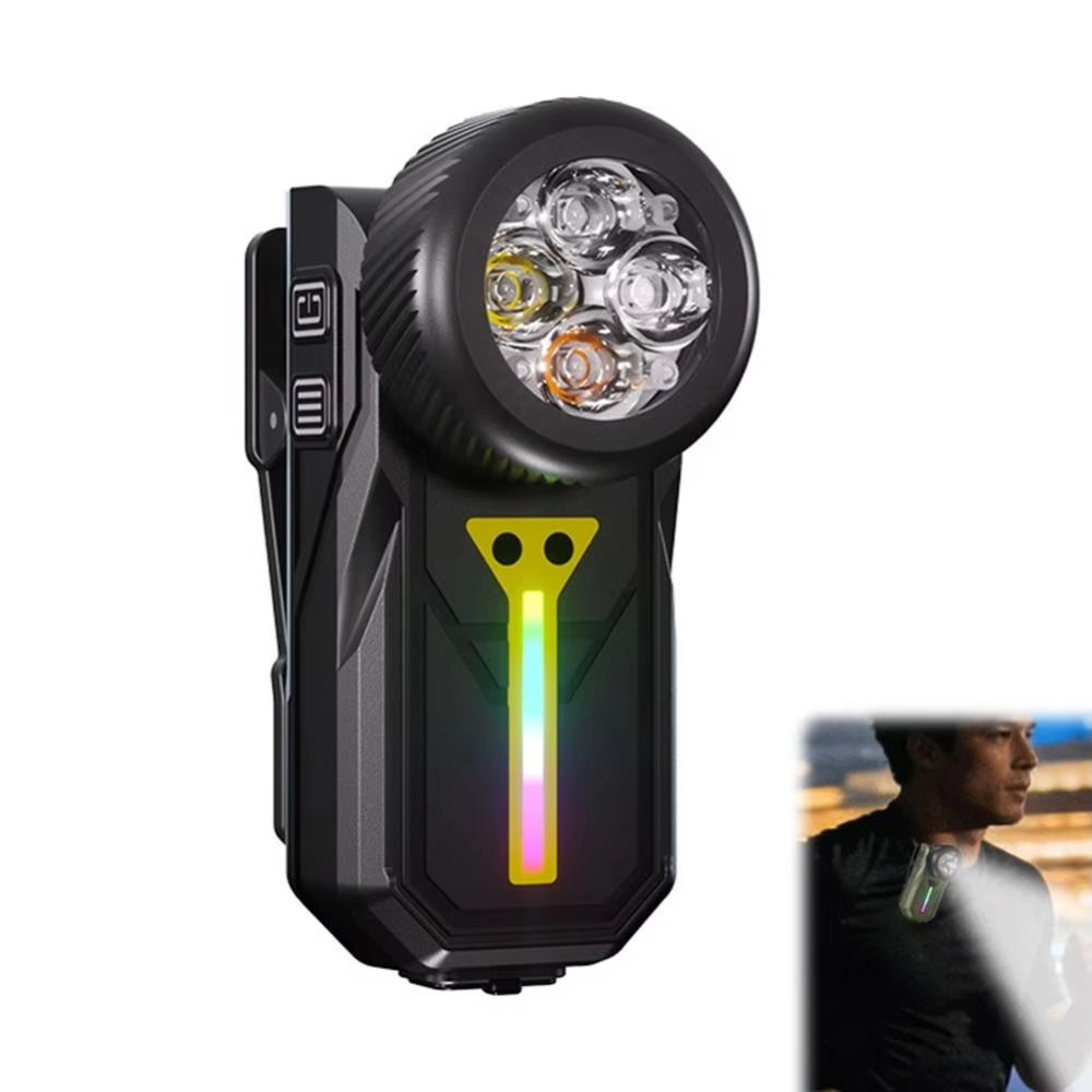 680LM Brightness Rechargeable LED Flashlight 4 Modes Waterproof Design Mini Flashlight Adjustable Lamp Head Gesture Sensing