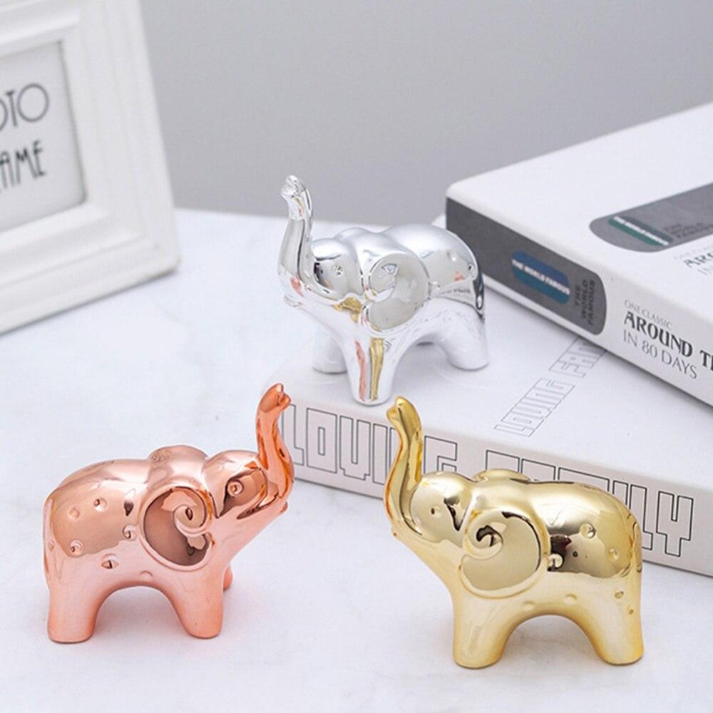 Elephant Statue Home Decor Elephant Statue Decorations Gold Sculpture Ornaments