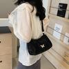 This year's popular fashion, gentle texture bow underarm bag, spring 2025 new versatile women's bag
