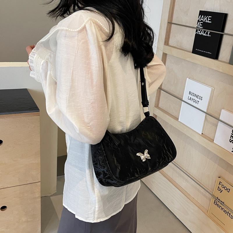 This year's popular fashion, gentle texture bow underarm bag, spring 2025 new versatile women's bag