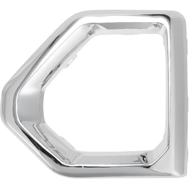 Front Bumper Fog Light Bezel Cover for GMC Sierra 1500 4-Door Denali SLT AT4 2019-2021 Left Driver Side Fog Light Lamp Grill Trim No.84176752 Chrome Front Left Side