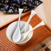 Japanese Style Porridge Spoon Tableware Fish Shaped Spoon New Long Handled Soup Spoon