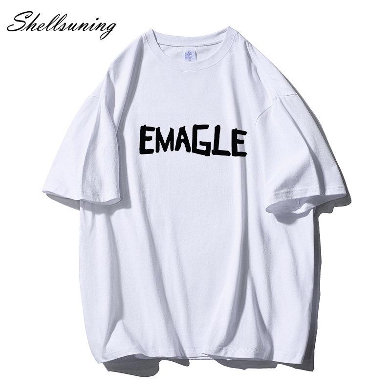 Shellsuning большие хлопковые футболки с графическим рисунком женские летние мягкие — фото 4