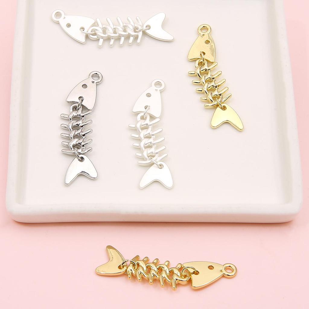48mm Zinc Alloy Metal Fish Charm Penant for Necklace Keychain DIY Jewelry Craft Making Accessories