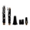 Clarinet ABS Bb Binocular Clarinet with 10 Reeds Cleaning Cloth Gloves Screwdriver Bracket Handbag Cleaning Brush