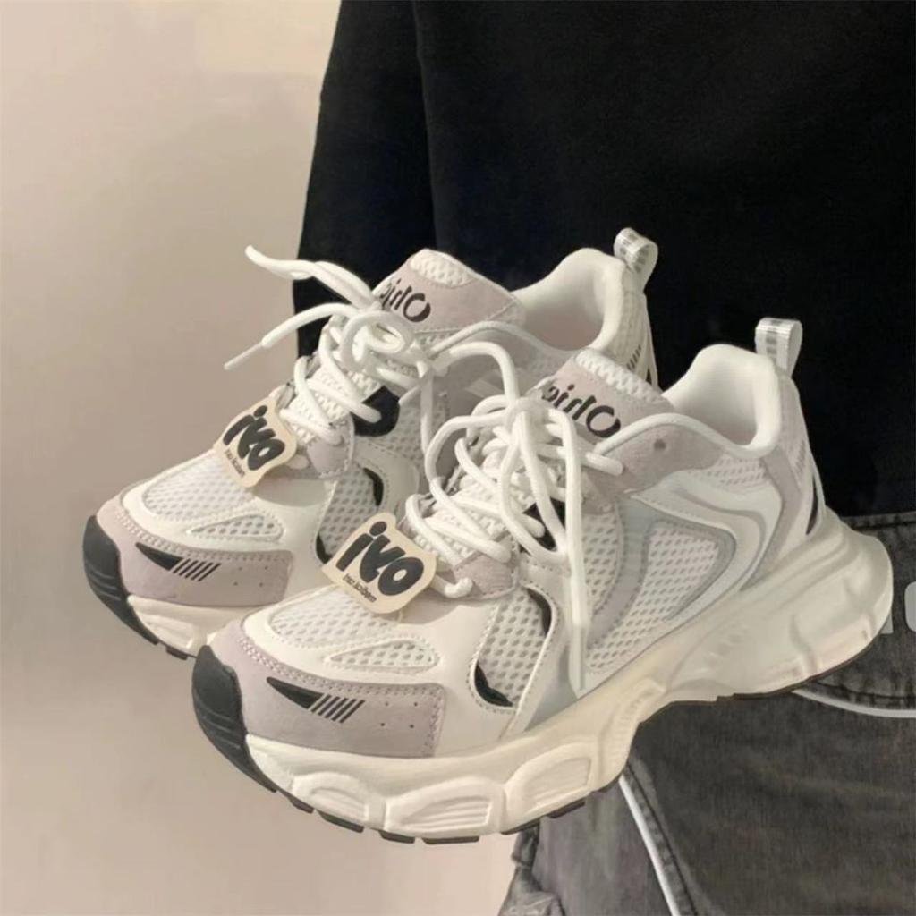 Original Explosive Platform Dad Shoes Women's Summer Mesh Breathable Versatile Shoes Niche Women's Shoes Casual Sports Shoes Women