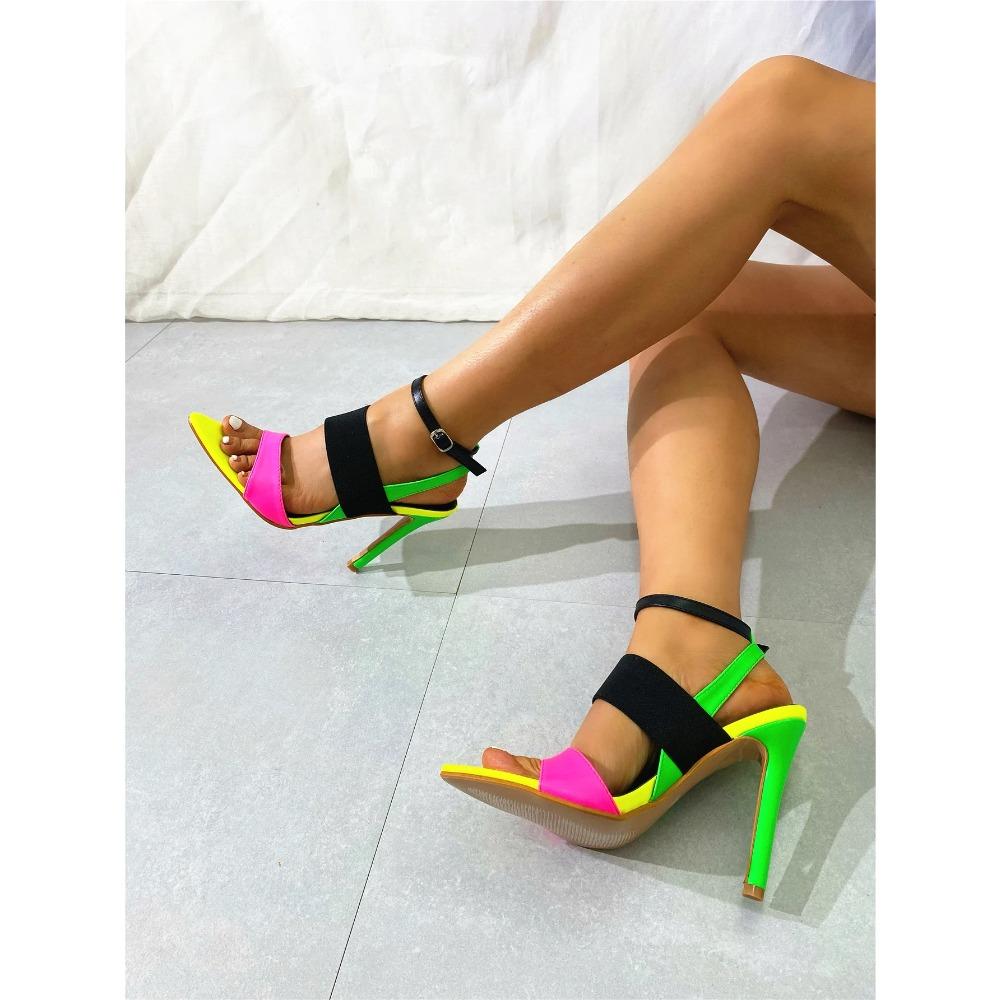 Eilyken Pointed Toe High Heels Women Sandal 2026 Summer New Shoes Wedding Stripper Sandal Size 35-45