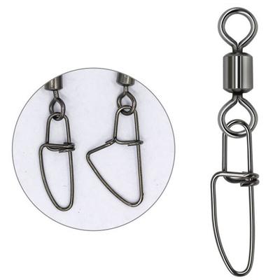 50 stücke 1#-12# Edelstahl Rolling Swivel mit Hängenden Snap Angelgerät Angelhaken Stecker Rolling Swivel Hohe Festigkeit