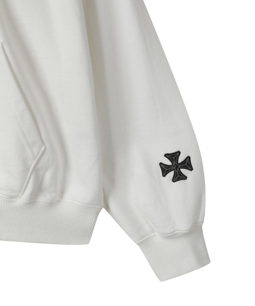 THE B ARCHIVE Unisex Oversized Artwork Sweat Hoodie White