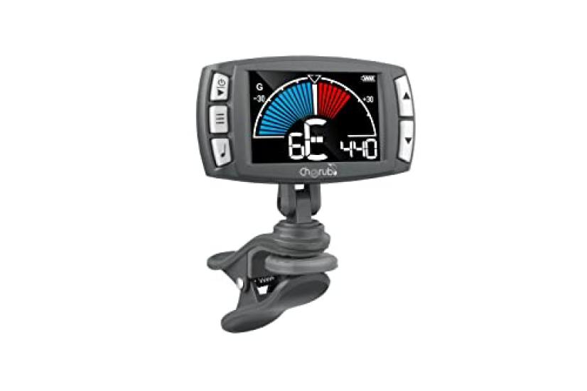 Cherub Rechargeable Clip-on Metro Tuner, 3-in-1: Clip-on Tuner, Metronome, and Tone Generator. Rechargeable, Easy-to-Read Display, Multiple Tuning
