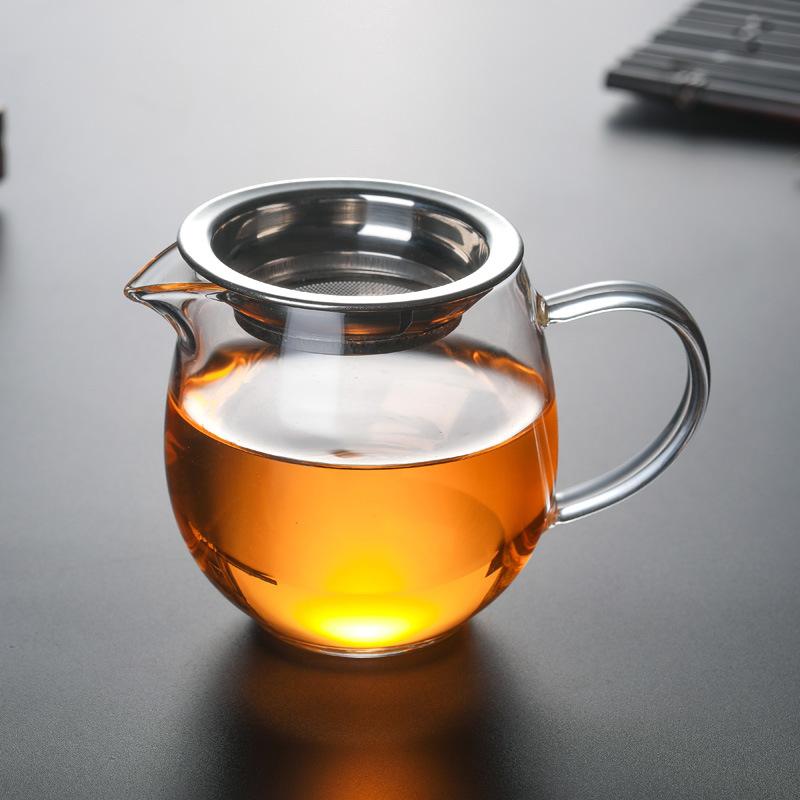 Heat Resisting Clear Glass Tea Pitcher Glass Tea Pot Fair Cup Cha Hai Chinese Kung Fu Tea Set Milk Glass Pitcher Coffee Pot