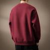 Men's Trendy Embroidered Round Neck Hoodie - Casual Loose Fit Winter Top