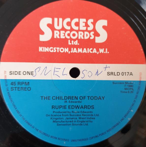 

12inch Record RUPIE EDWARDS Children Of Today SRLD017 SUCCESS 1987 UK Reggae Ska Dub Used