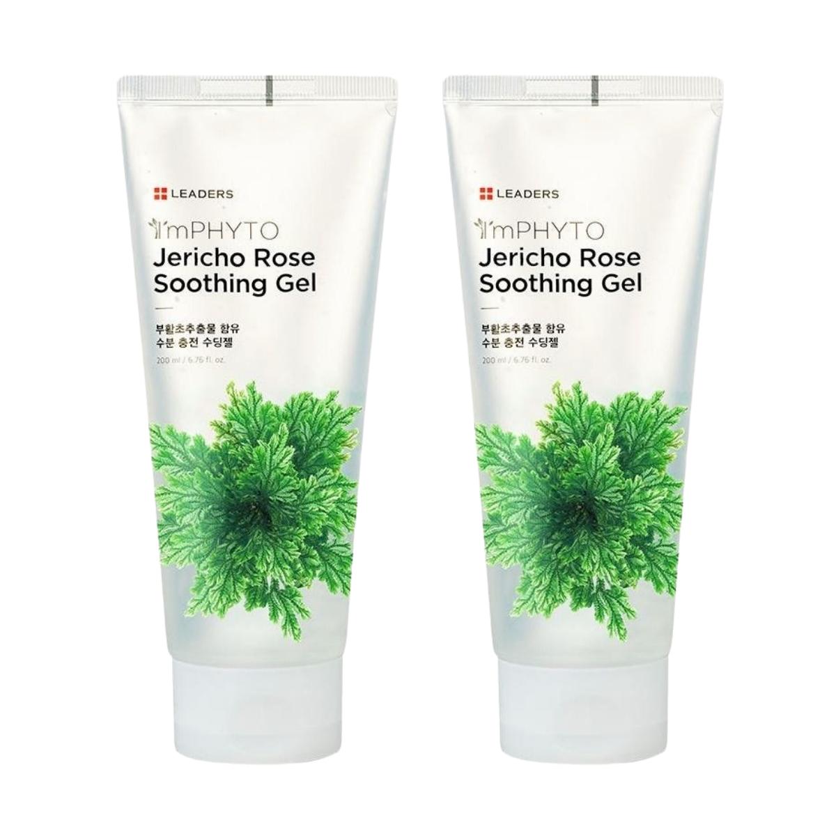 Leaders I m Phyto Rose of Jericho Soothing Gel Deep Hydrating Calming 200ml 2 Pcs