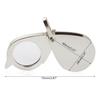 Tragbare Taschenleselupe 15X Faltbar mit Metall Schmucklupe Vergrößerungsbrille Linse Schlüsselanhänger Geschenk