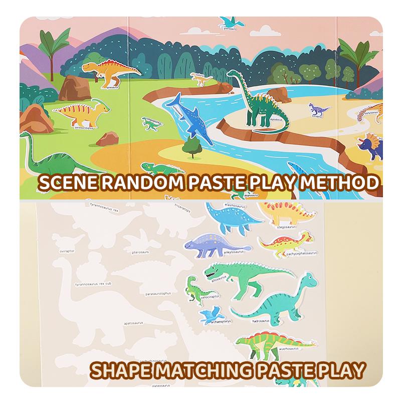 Non-Toxic Reusable Sticker Book For Kids Multi-Theme Stickers Toyeducational Learning Travel Activity Books For Toddler Children Gifts