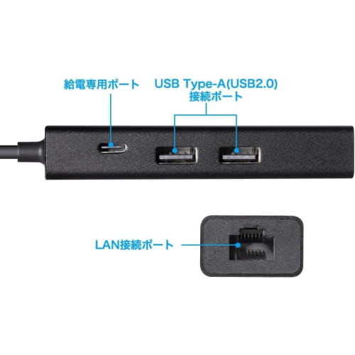 Answer Wired LAN W port + charge for Switch [Wired LAN connection/Charging while playing/Equipped with USB hub function/Connectable to wired controlle