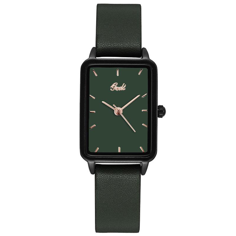 

Gedi Korean Simple Square Quartz Wristwatch for Women