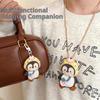 Cute Penguin Doll Plush Pendant Keychain Creative Cartoon Lanyard Necklace Stuffed Doll Toys Funny Backpack Decoration Gifts