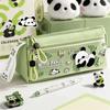 Large Capacity Pen Bag Portable Pencil Pouch New Panda Pencil Case  School Supplies