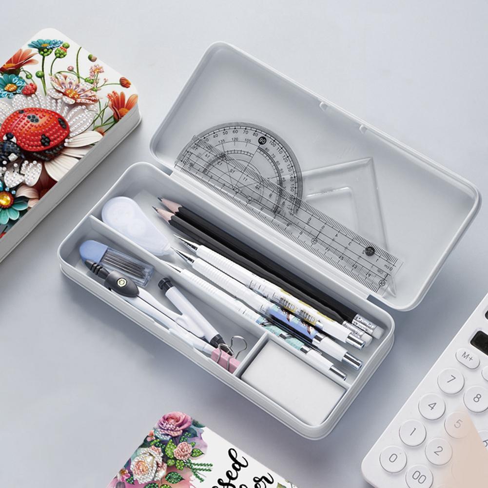 Diamond Painting Pencil Case Diamond Art Organizer Box Aesthetic Diamond Art Pen Holder Diamond Painting Stationery Case