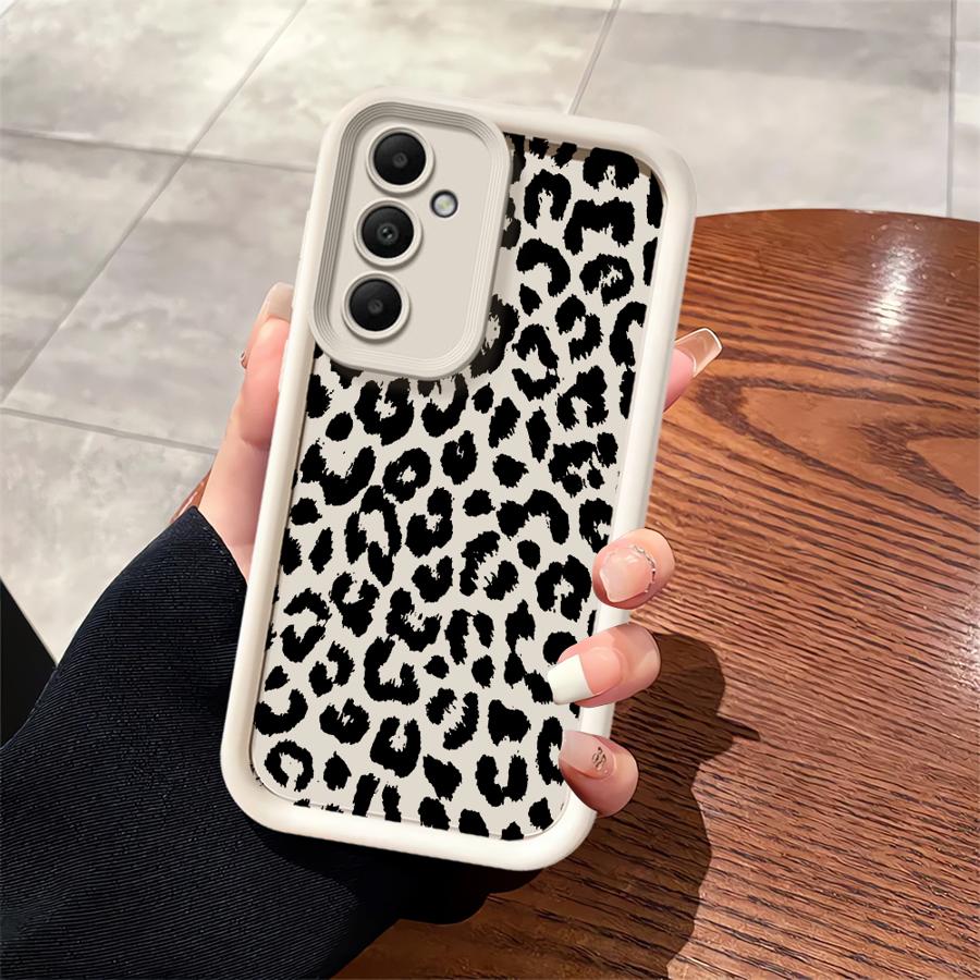 Case for Samsung Galaxy A50 A13 A30 A15 A11 A06 A12 A07 A05 A20 A16 A04 A17 A14 Phone Cover Leopard Print Art
