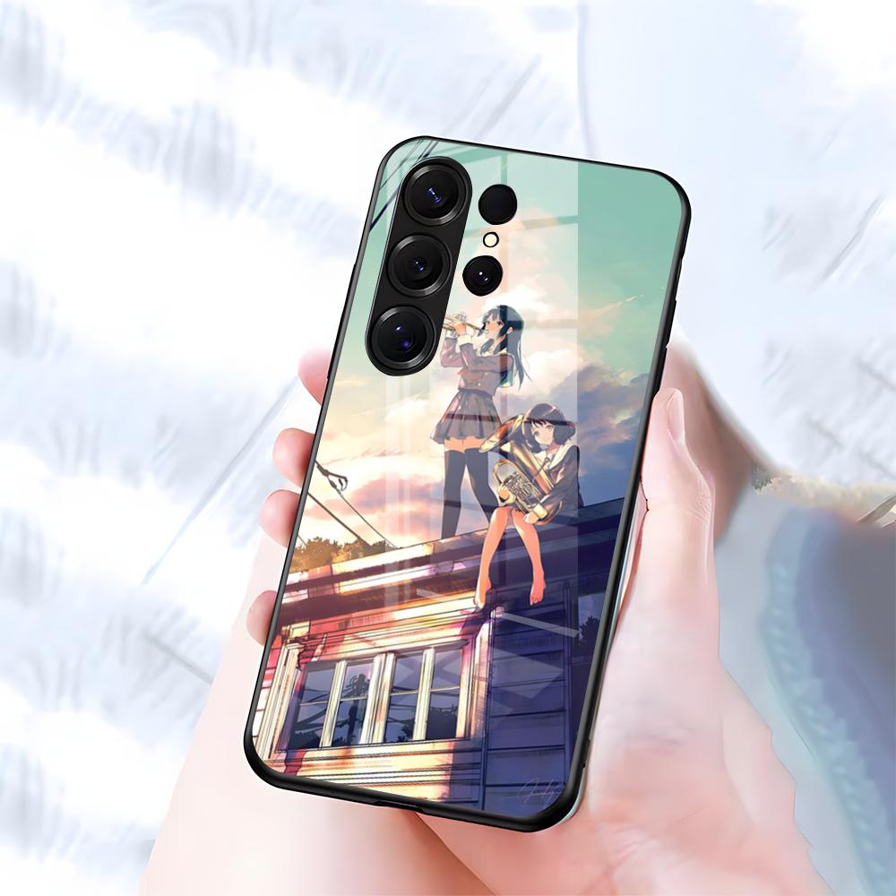 S-Sound E-Euphonium Phone Case For Samsung S26 S25 S24 FE S23 S22 S21 Plus S20 Ultra Note20Ultra Black Glass Cover