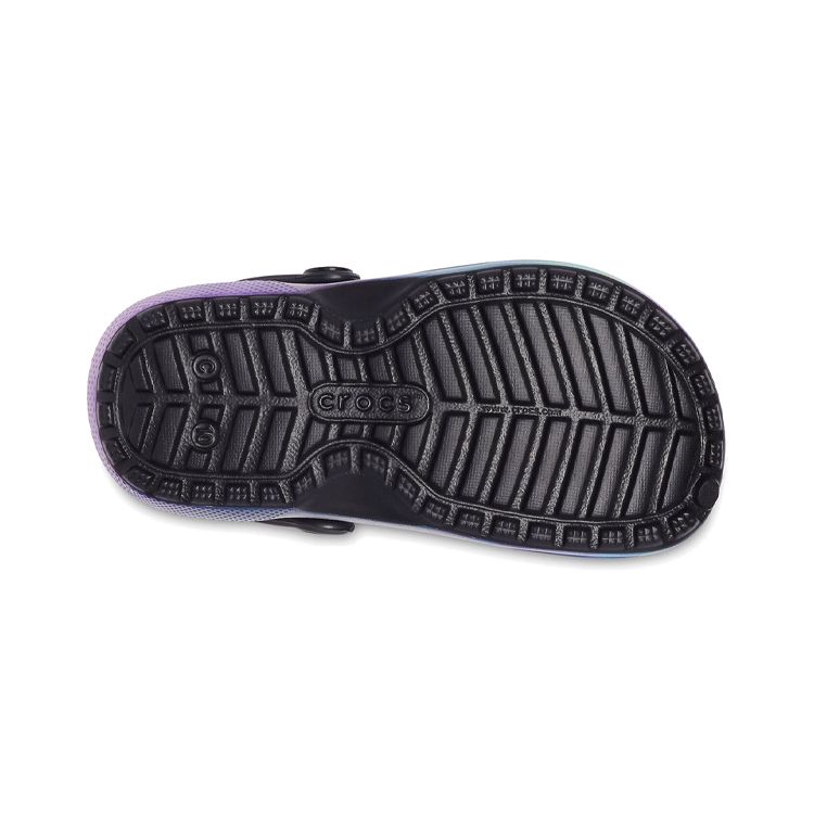 Crocs Classic Lined Out Of The World Comfortable Casual Wooden Sole Sandals Kids Sandals Blue Green Purple 207322-0GU