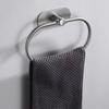 Wall Mounted Towel Hanger Ring Rustproof Self-adhesive Towel Holder Towel Ring Hook  Bedroom Use