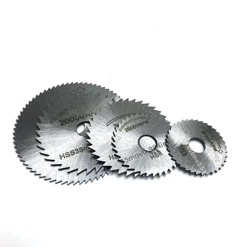 6pcs High Speed Steel HSS Saw Disc Wheel Cutting Blades Mini Circular Saw Blade Set With Extension Rod For Drills Rotary Tools