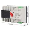 Dual Power Automatic Transfer Switch 4P Millisecond Fast Switching Controller AC110V 100A Mains Type