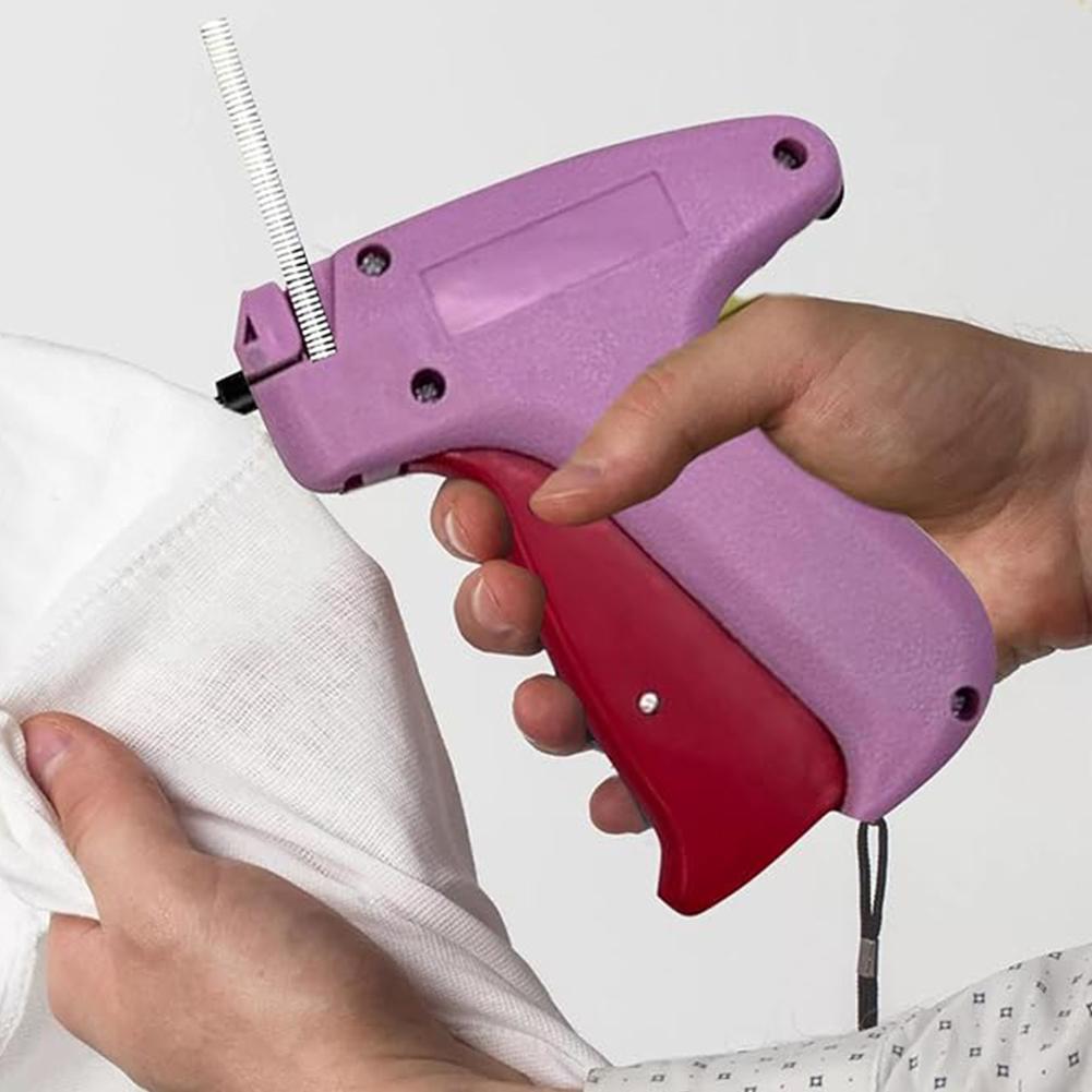 Price Label Gun with 6 Needles Mini Stitch Gun Stitch Hemming Gun Tagging Stitch Tool Sewing Machine for Clothes Socks Hats