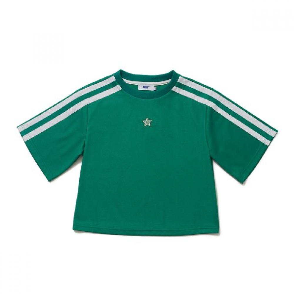 Blu Dot Cropped Short Sleeve Tee Gn