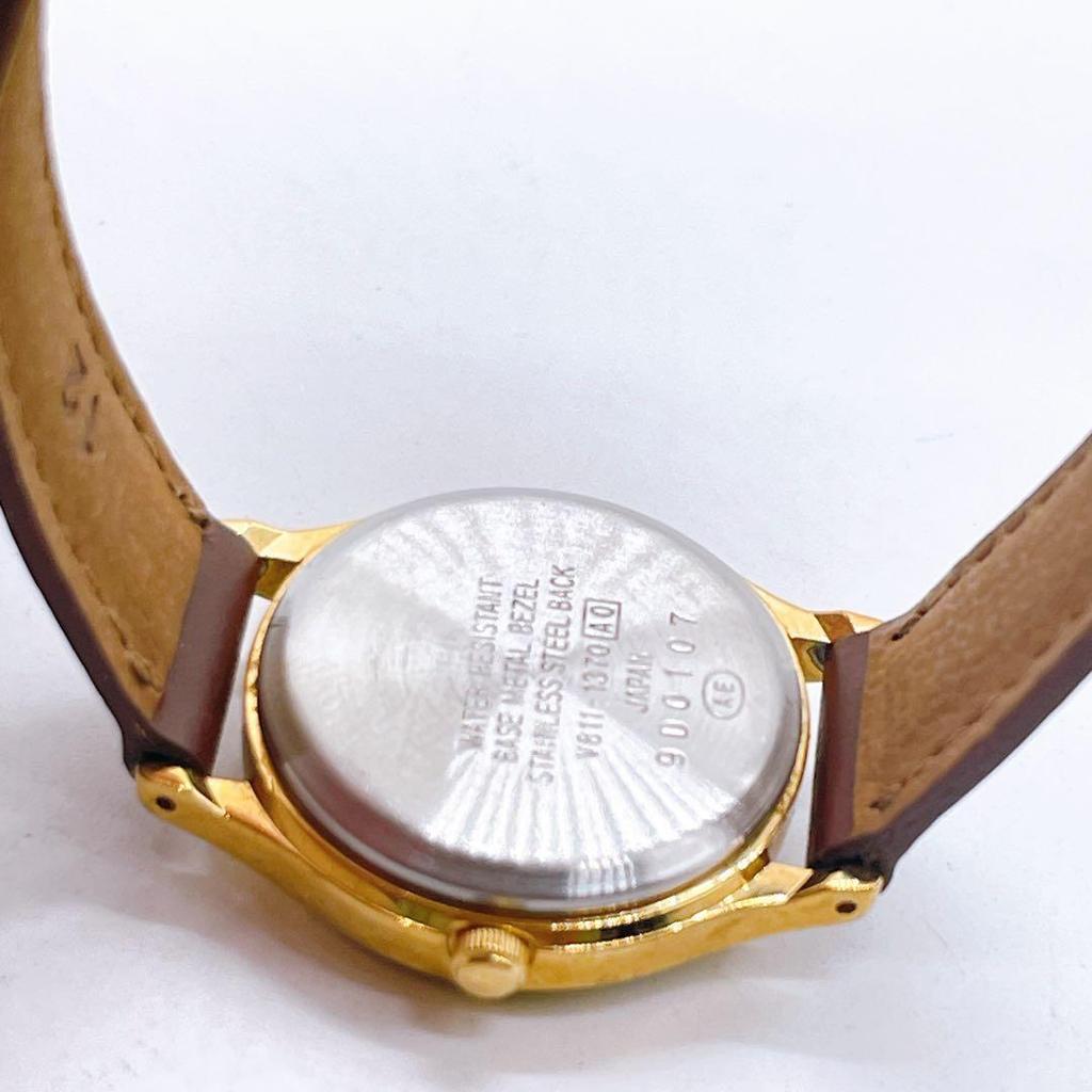 Used [New Battery] ALBA V811-1370 White Dial 1999
