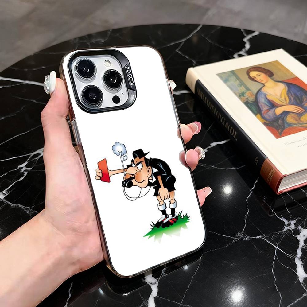 

Cartoon football referee whistle Phone Case For iPhone 17,16,15,14,13,12,11 Plus,Pro Max,XS,Colored Silver Plated Inside Cover iPhone13PRO