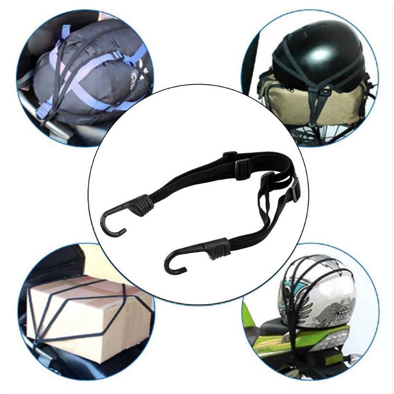 60cm/90cm Motorcycle Elastic Suitcase with Safety Hook-Versatile Helmet Mesh Gear Transport Durable and Sleek for Daily Travel